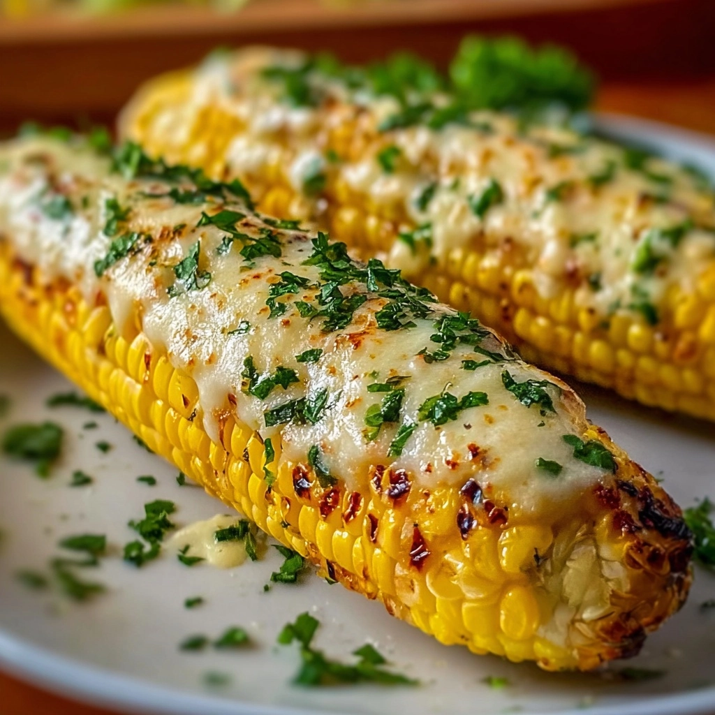 Cheesy Garlic Butter Corn on the Cob Recipe