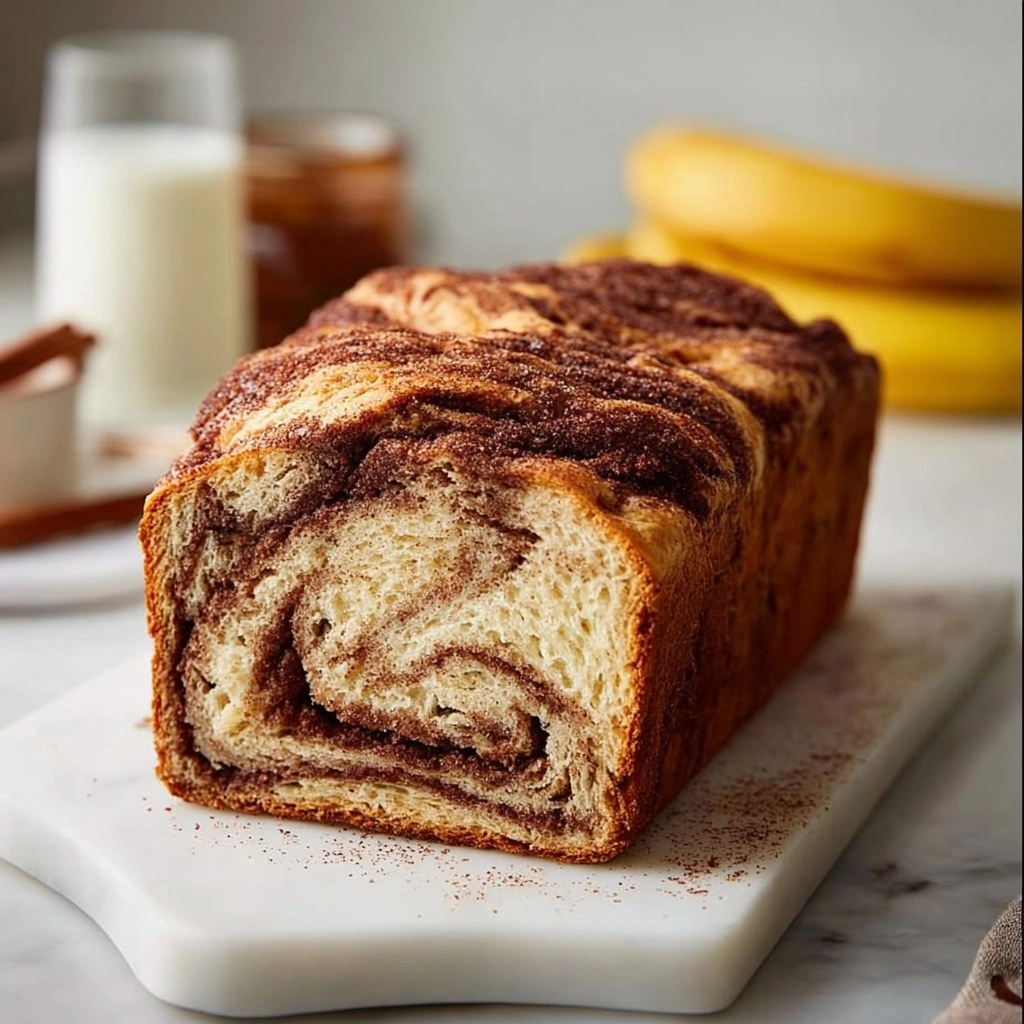 Cinnamon Swirled Banana Bread Recipe