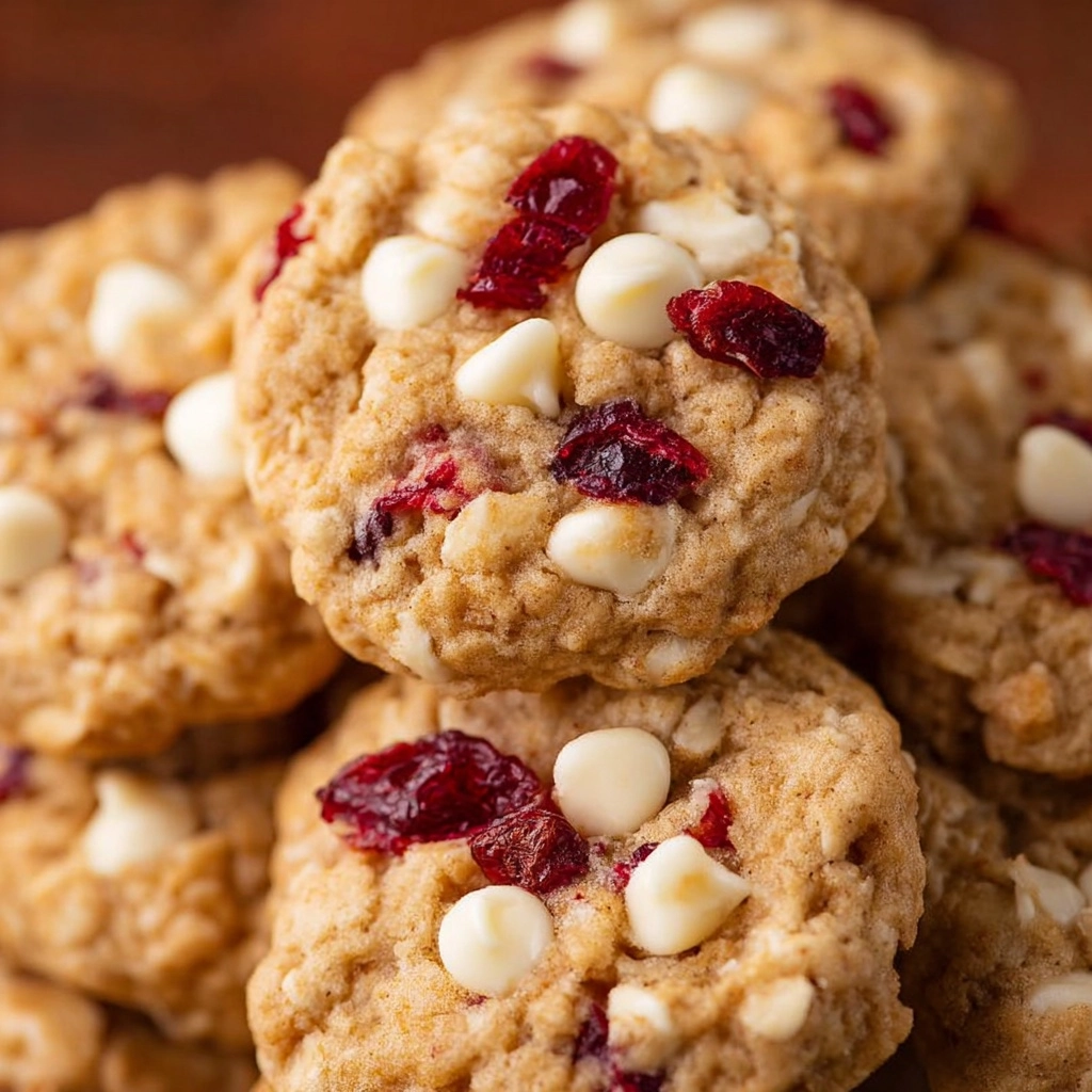 White Chocolate Oatmeal Cranberry Cookies Recipe