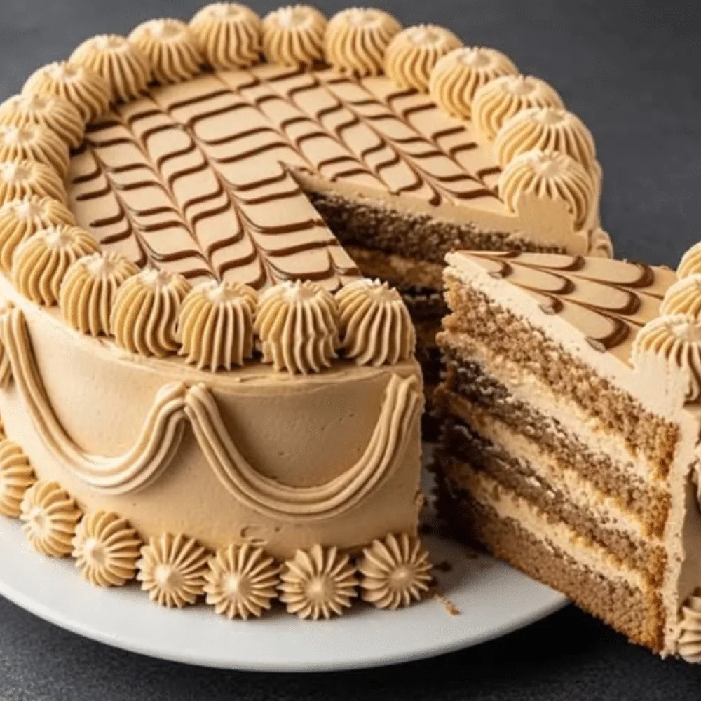 Delicious Coffee Cream Cake
