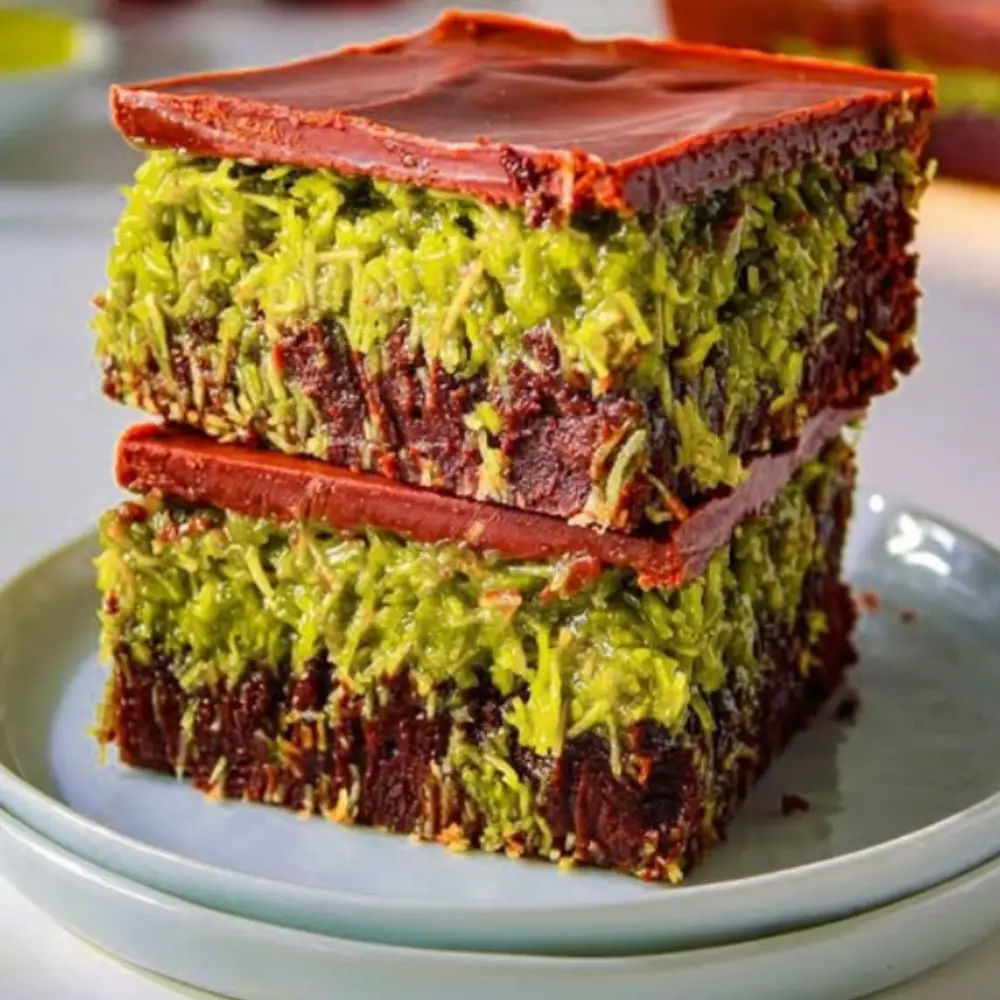 Chocolate Pistachio Coconut Bars