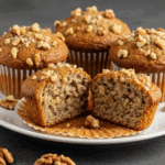 Fluffy Banana Walnut Muffins