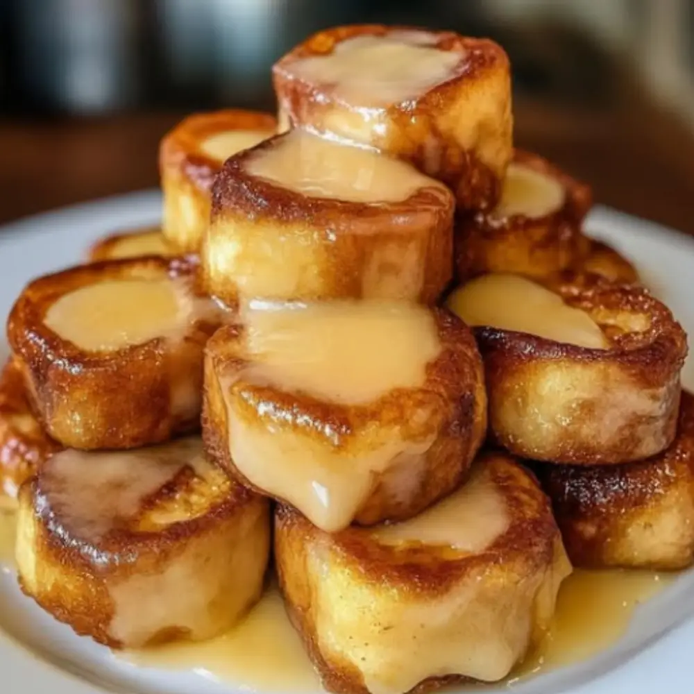 Cinnamon Roll French Toast Bites
