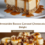 Easy Banana Caramel Peanut Butter Cheesecake Recipe