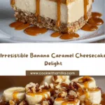 Easy Banana Caramel Peanut Butter Cheesecake Recipe