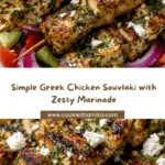 Grilled Greek Chicken Souvlaki with Lemon-Garlic Marinade Recipe