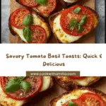 Tomato Basil Mozzarella Toasts Recipe