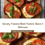 Tomato Basil Mozzarella Toasts Recipe