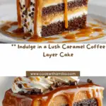 CARAMEL COFFEE LAYER CAKE SLICE Recipe