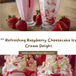 Summer Raspberry Cheesecake Ice Cream Recipe