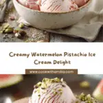 Watermelon Pistachio Ice Cream Recipe
