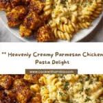 Creamy Parmesan Chicken Twisted Pasta in Garlic Alfredo Recipe