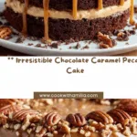Decadent Chocolate Caramel Pecan Cake Recipe