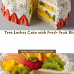 Pake three milks with fruits Recipe