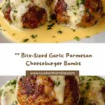 Garlic Parmesan Cheeseburger Bombs Recipe