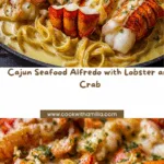 Cajun Lobster, Crab, and Salmon Alfredo Recipe