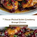 Skillet Cranberry Orange Chicken Recipe