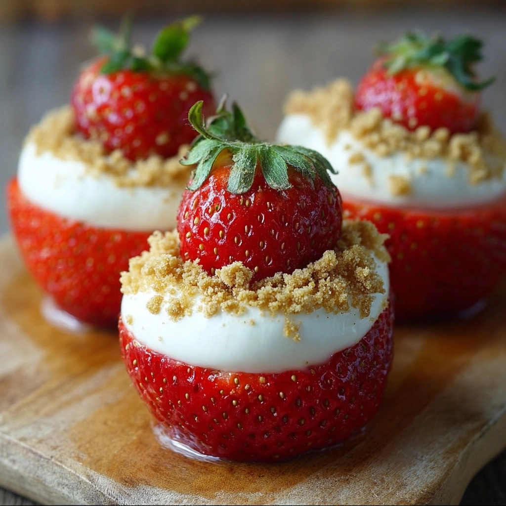 Cheesecake Stuffed Strawberries Recipe