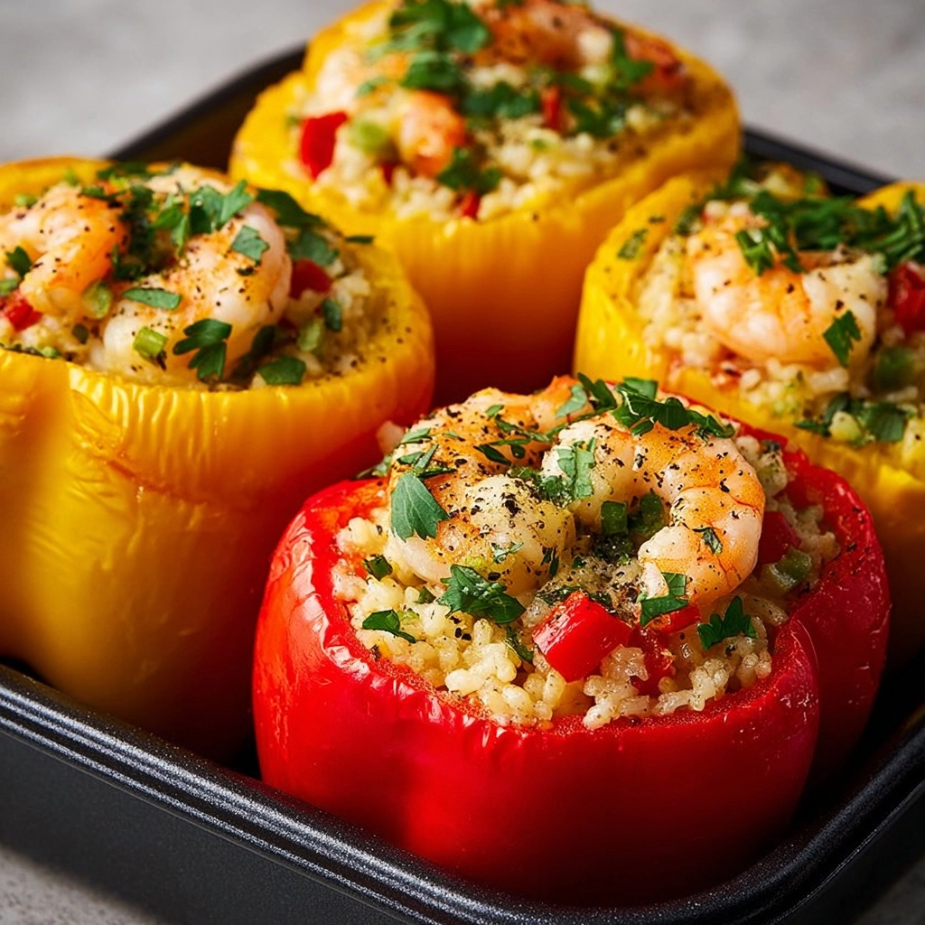Shrimp Stuffed Bell Peppers Recipe