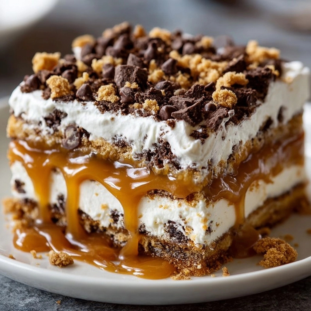 Caramel Chocolate Layered Delight Recipe