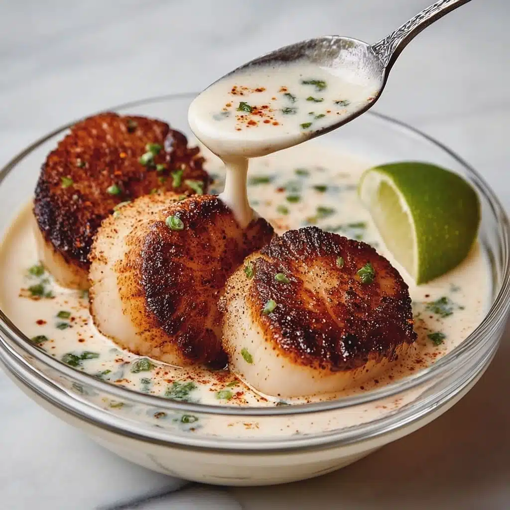 Seared Scallops with Cilantro Lime Sauce Recipe