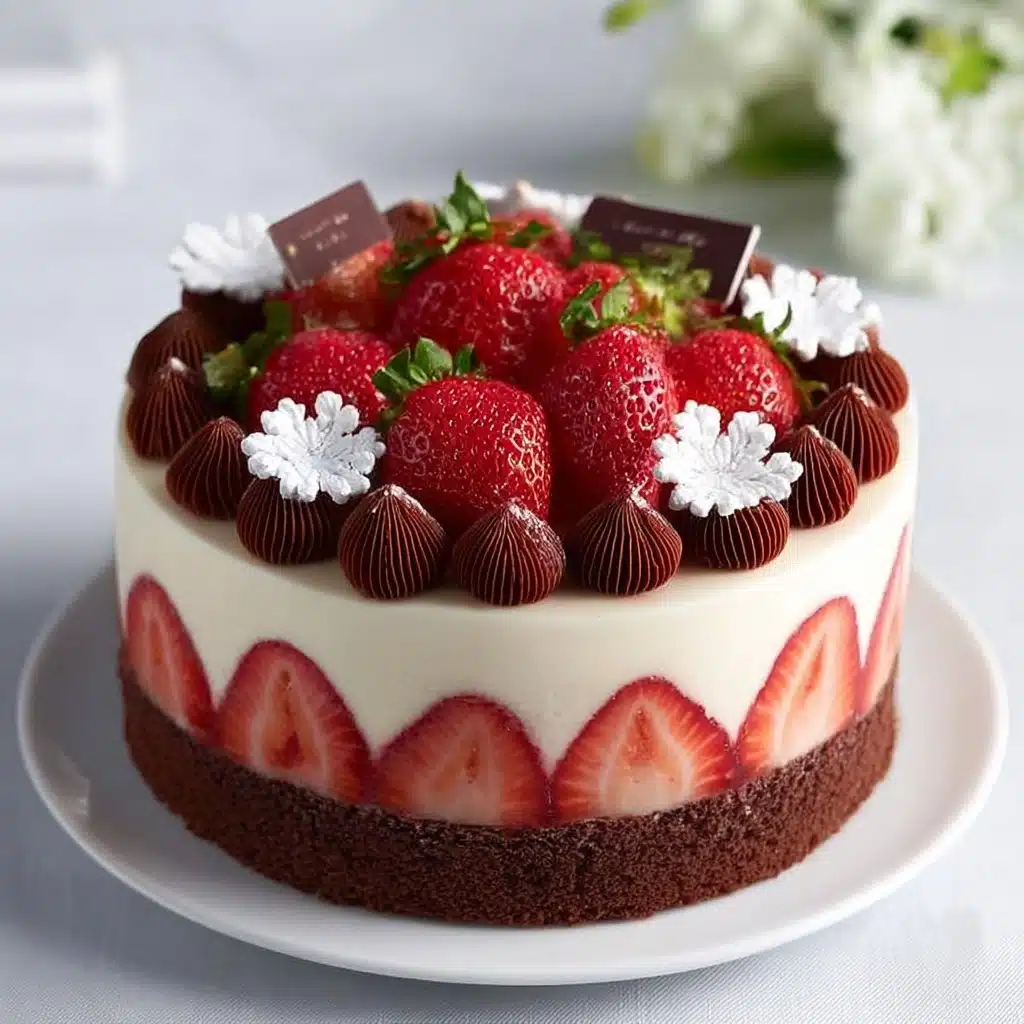 Strawberry Chocolate Mousse Cake Recipe