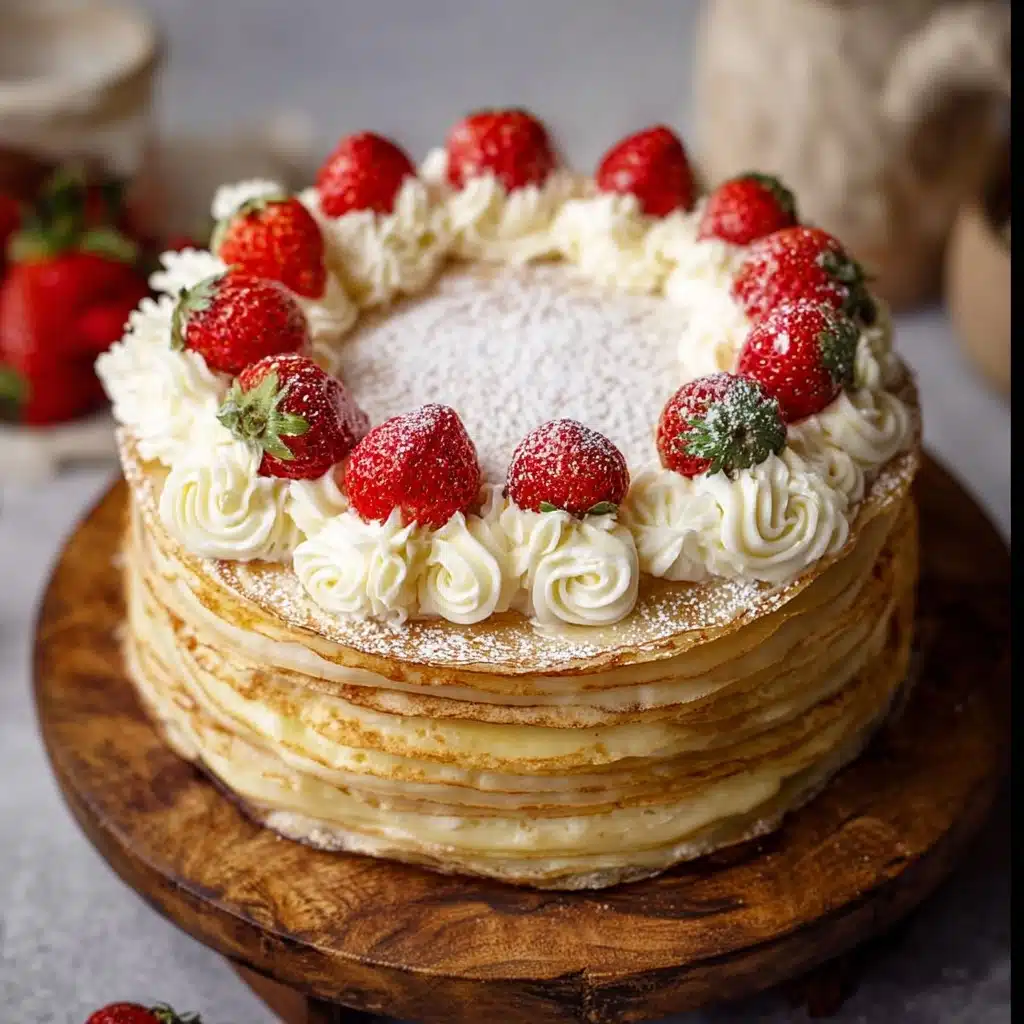 Strawberry Creepe Cake Recipe
