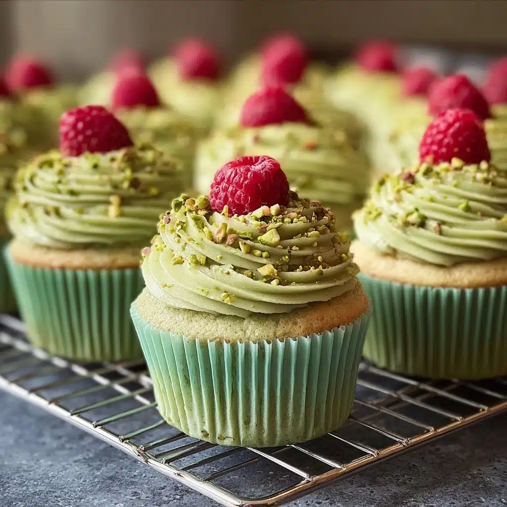 Pistachio Cupcakes with Vanilla Buttercream Recipe