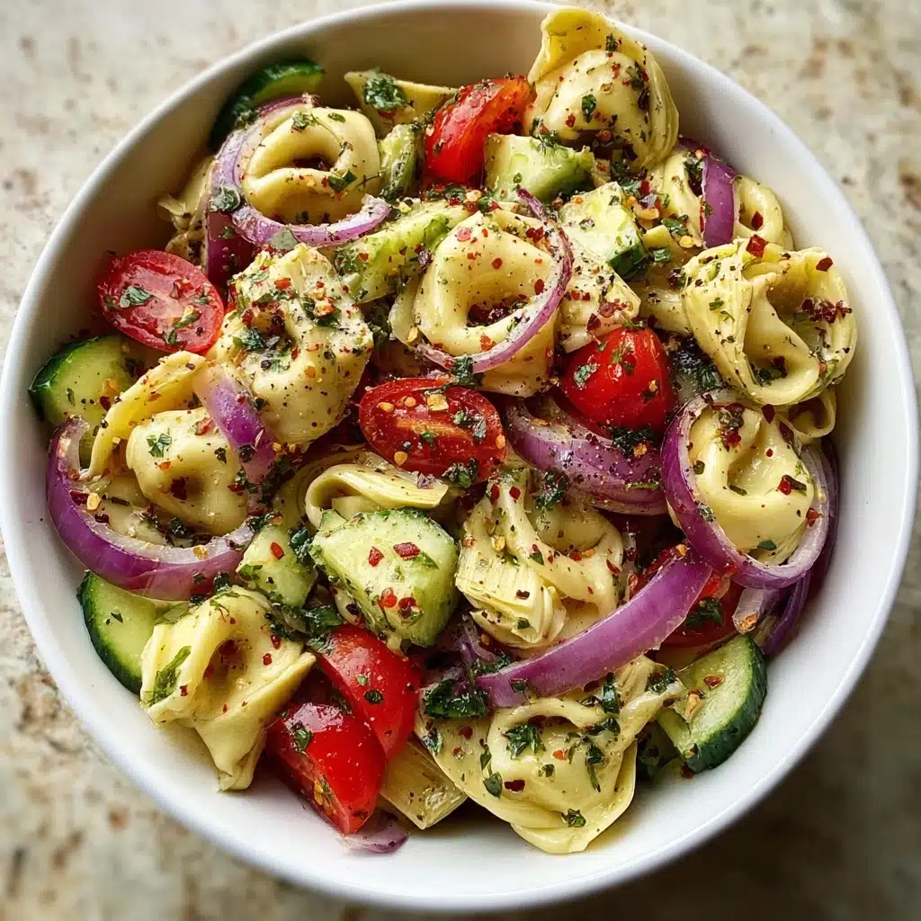 Mediterranean Tortellini Salad with Artichokes & Olives Recipe 3 Mediterranean Tortellini Salad with Artichokes & Olives Recipe - Recipe Image