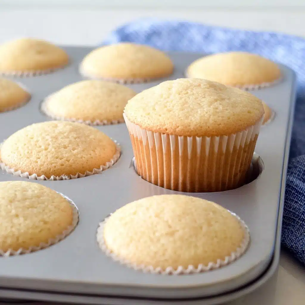 Eggless Vanilla Cupcakes Recipe