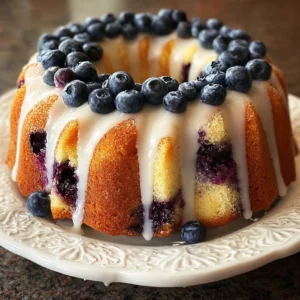 Lemon Blueberry Pound Cake Recipe