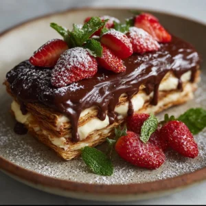 Creamy No-Bake Chocolate Éclair Cake with Layers of Delight Recipe