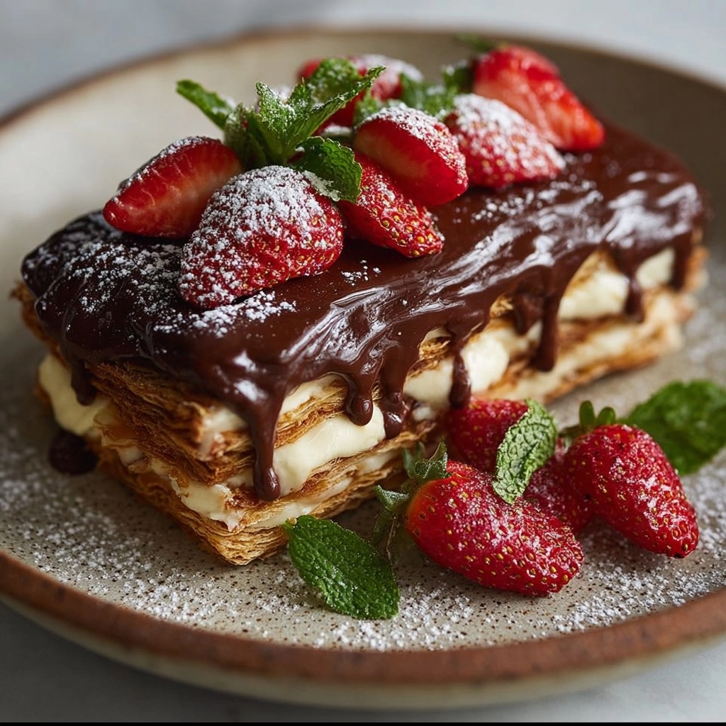 Creamy No-Bake Chocolate Éclair Cake with Layers of Delight Recipe 3 Creamy No-Bake Chocolate Éclair Cake with Layers of Delight Recipe - Recipe Image