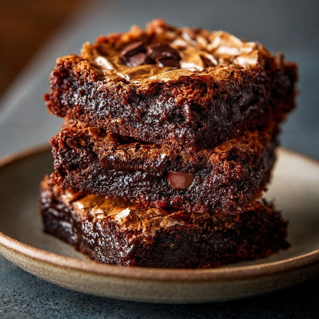 udgy Chewy Brownies for Chocolate Lovers Recipe 3 udgy Chewy Brownies for Chocolate Lovers Recipe - Recipe Image