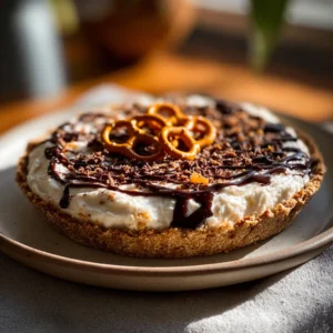 utter Pretzel Pie with Chocolate Drizzle Recipe