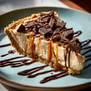 Decadent Reese’s Peanut Butter Pie with Chocolate Drizzle Recipe