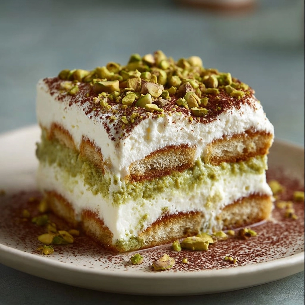 Pistachio Cream Tiramisu** Recipe