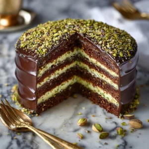 Dubai Chocolate Pistachio Cake** Recipe