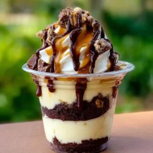 Loaded Brownie Cheesecake Cups Recipe