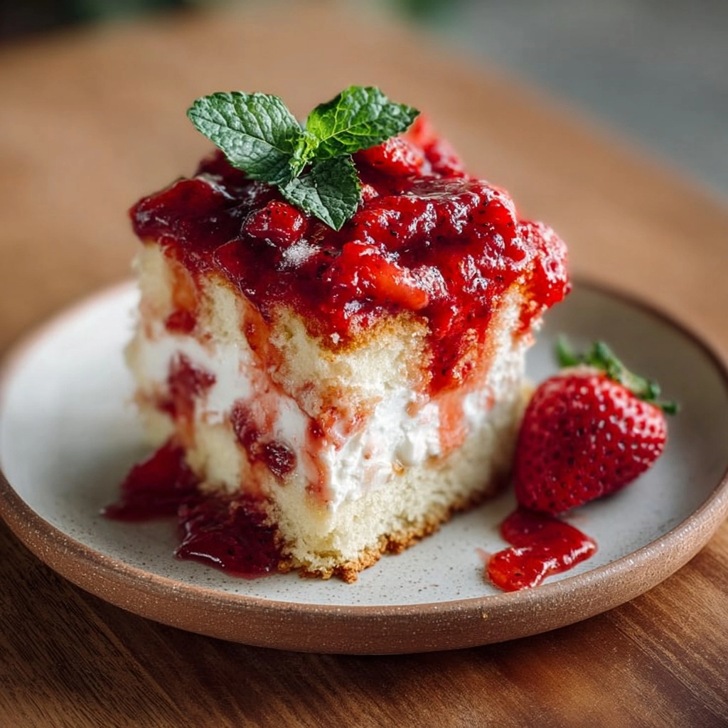 Easy Strawberry Cheesecake Dump Cake Delight Recipe