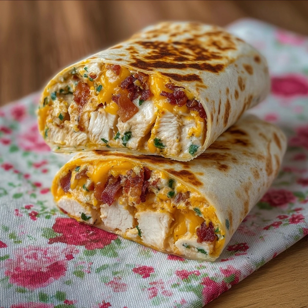 Crunchy Bacon Chicken Ranch Wrap Recipe