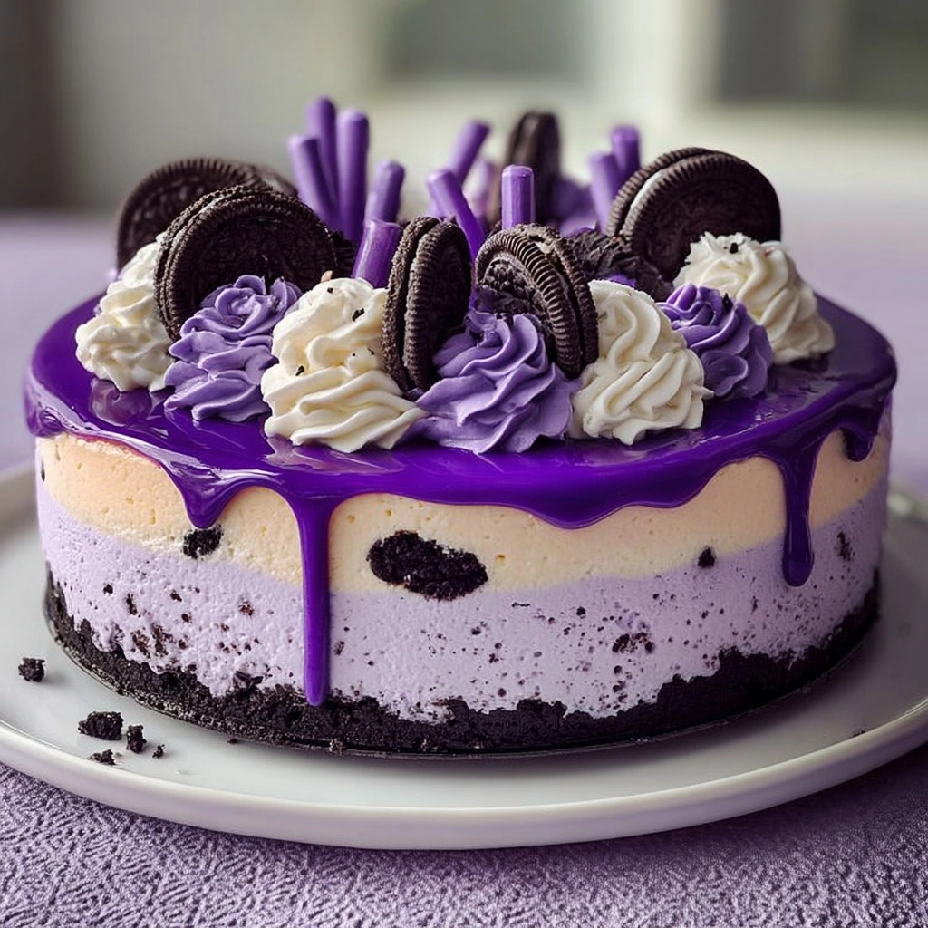 Ube Oreo Cheesecake Recipe