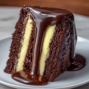 Cream Filled Chocolate Cake Recipe