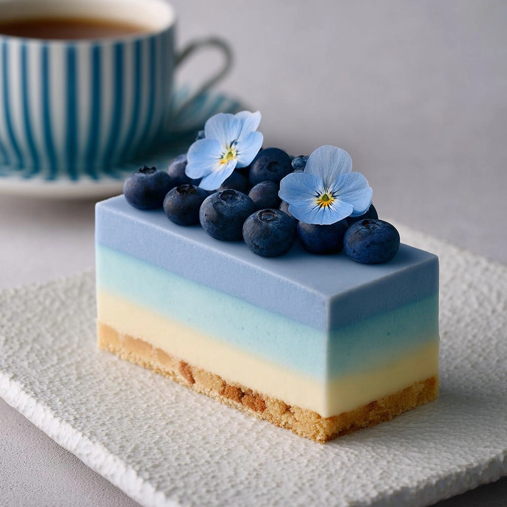 Blueberry Gradient Mousse Cake Recipe