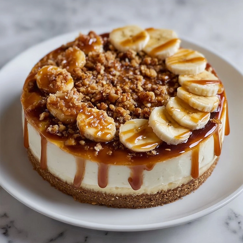 No-Bake Peanut Butter Banana Caramel Pie Recipe - Recipe Image