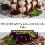 Cherry Chocolate Tiramisu Cake Recipe