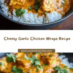 Cheesy Garlic Chicken Wraps Recipe