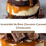 No Bake Chocolate Caramel Cheesecake Bites Recipe