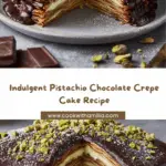 Pistachio Chocolate Crepe Cake Recipe