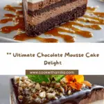 Decadent Layered Chocolate Mousse Cake Recipe